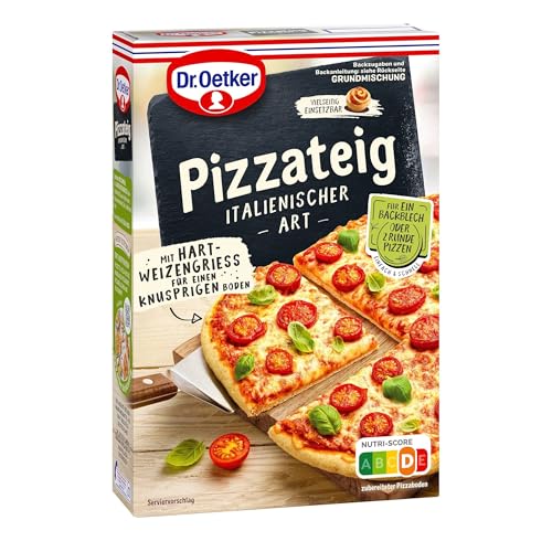 Dr. Oetker Pizzateig Italienischer Art, 8 x 320 g, Grundmischung für gelingsicheren Pizzateig italienischer Art, zum Selberbacken von Pizza, knusprig-dünner Boden, einfache & schnelle Zubereitung Dr. Oetker Pizzateig Italienischer Art, 8 x 320 g, Grundmischung für gelingsicheren Pizzateig italienischer Art, zum Selberbacken von Pizza, knusprig-dünner Boden, einfache & schnelle Zubereitung von Dr. Oetker