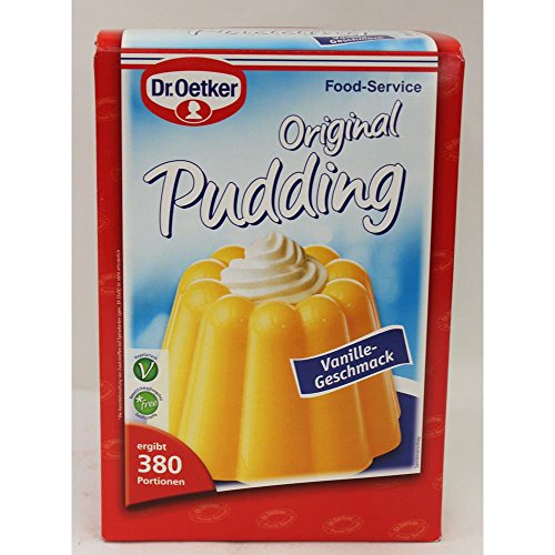 Dr. Oetker Professional, Klassischer Pudding Vanille-Geschmack, Puddingpulver in 2,5 kg Packung, 1-39-202004 von Dr. Oetker
