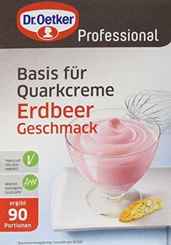 Dr. Oetker Professional Basis für Quarkcreme mit Erdbeer-Geschmack, Dessertpulver in 1 kg Packung Dr. Oetker Professional Basis für Quarkcreme mit Erdbeer-Geschmack, Dessertpulver in 1 kg Packung von Dr. Oetker