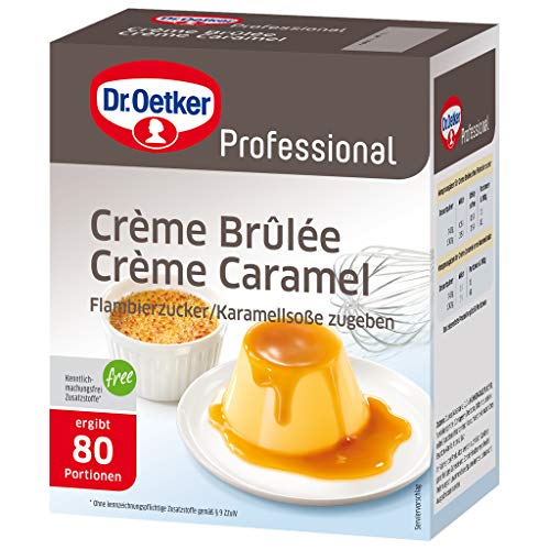 Dr. Oetker Professional, Crème Brûlée / Crème Caramel, Dessertpulver in 1 kg Packung, 1-39-250532 von Dr. Oetker