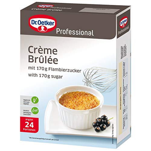 Dr. Oetker Professional Crème Brûlée, Trockenmischung in 0,45 kg Packung mit Flambierzucker von Dr. Oetker