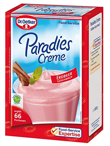 Dr. Oetker Professional Dessertcreme mit Erdbeer-Geschmack, Dessertpulver in 1 kg Packung von Dr. Oetker