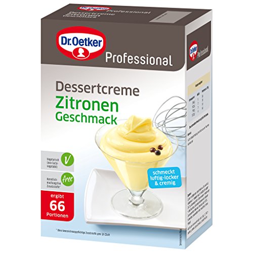 Dr. Oetker Professional Dessertcreme mit Zitronen-Geschmack, Dessertpulver in 1 kg Packung Dr. Oetker Professional Dessertcreme mit Zitronen-Geschmack, Dessertpulver in 1 kg Packung von Dr. Oetker