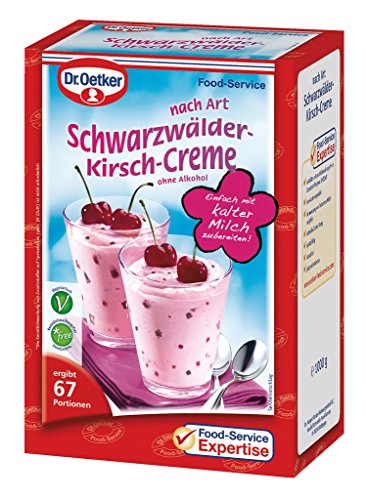 Dr. Oetker Professional Dessertcreme nach Art Schwarzwälder-Kirsch, Dessertpulver in 1 kg Packung von Dr. Oetker