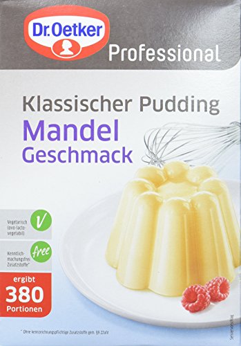 Dr. Oetker Professional Klassischer Pudding mit Mandel-Geschmack, Puddingpulver in 2,5 kg Packung von Dr. Oetker