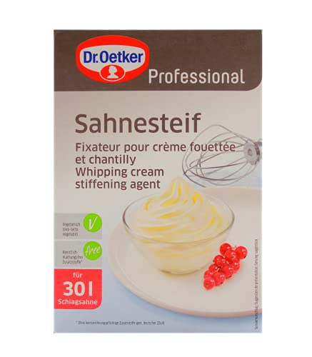 Dr. Oetker Professional Sahnesteif, Besserer Halt von Schlagsahne, 1 x 1 kg Packung von Dr. Oetker