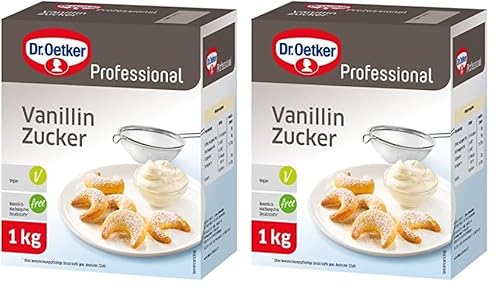 Dr. Oetker Professional Vanillin-Zucker, 2er Pack (1 x 1 kg) von Dr. Oetker