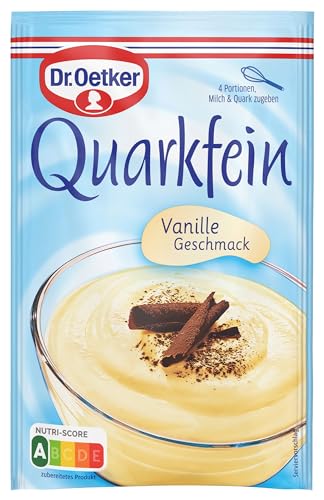 Dr. Oetker Quarkfein Vanille-Geschmack 14er Pack, 14 x 57 g Dessertpulver für eine Quarkspeise Vanille-Geschmack von Dr. Oetker
