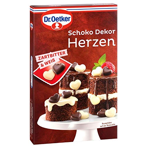 Dr. Oetker Schoko Dekor Herzen Zartbitter & Weiß, 47 g Dr. Oetker Schoko Dekor Herzen Zartbitter & Weiß, 47 g von Dr. Oetker