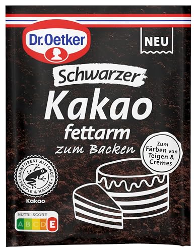 Dr. Oetker Schwarzer, Fettarmer Kakao zum Backen: Fettarmer, schwarzer Kakao zum Backen, für das Färben von Teigen und Cremes, für Kekse oder Kuchen, 30g Dr. Oetker Schwarzer, Fettarmer Kakao zum Backen: Fettarmer, schwarzer Kakao zum Backen, für das Färben von Teigen und Cremes, für Kekse oder Kuchen, 30g von Dr. Oetker