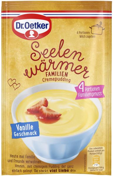 Dr. Oetker Seelenwärmer Familien Cremepudding Vanille Dr. Oetker Seelenwärmer Familien Cremepudding Vanille von Dr. Oetker