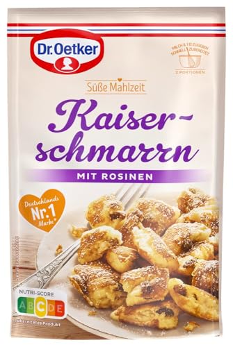 Dr. Oetker Süße Mahlzeit Kaiserschmarrn nach klassischer Art – mit fruchtigen Rosinen, 14er Pack (14x165g), Klassiker der österreichischen Mehlspeisen, herrlich locker und besonders saftiger Geschmack von Dr. Oetker