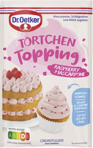 Dr. Oetker Törtchen Topping Raspberry Mascarpone von Dr. Oetker