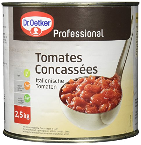 Dr. Oetker Tomates Concassées 2.5 kg, 1er Pack (1 x 2.5 kg) von Dr. Oetker