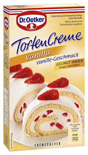 Dr. Oetker Tortencreme Vanilla 140 g – Verwirklichen Sie Ihren persönlichen Tortentraum mit der Dr. Oetker Tortencreme Vanilla, die allen Torten mit Creme einen leckeren Geschmack nach Vanille verleiht. Dr. Oetker Tortencreme Vanilla 140 g – Verwirklichen Sie Ihren persönlichen Tortentraum mit der Dr. Oetker Tortencreme Vanilla, die allen Torten mit Creme einen leckeren Geschmack nach Vanille verleiht. von Dr. Oetker
