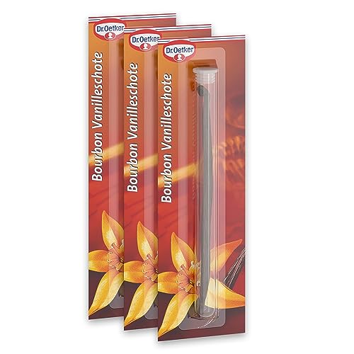 Dr. Oetker Vanilleschote 4er Pack, 4 x 2 g, ganze Schote mit intensivem Aroma, aromatischer Geschmack der Vanille, zum Verfeinern von süßen Desserts, Torten & Kuchen, vegan Dr. Oetker Vanilleschote 4er Pack, 4 x 2 g, ganze Schote mit intensivem Aroma, aromatischer Geschmack der Vanille, zum Verfeinern von süßen Desserts, Torten & Kuchen, vegan von Dr. Oetker