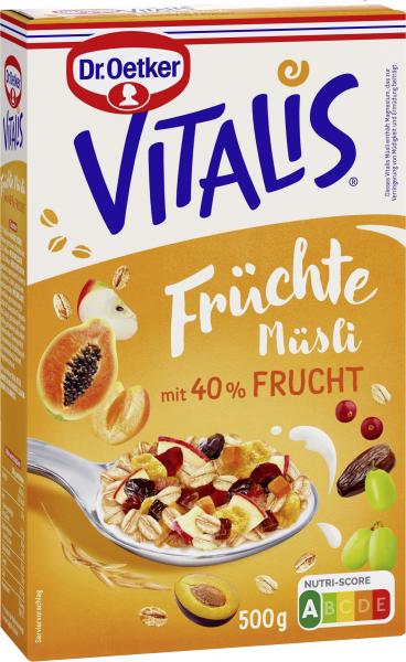 Dr. Oetker Vitalis Früchtemüsli Dr. Oetker Vitalis Früchtemüsli von Dr. Oetker