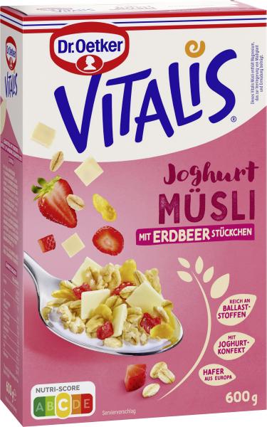 Dr. Oetker Vitalis Joghurt Müsli mit Erdbeer-Stückchen Dr. Oetker Vitalis Joghurt Müsli mit Erdbeer-Stückchen von Dr. Oetker