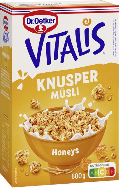 Dr. Oetker Vitalis Knusper Müsli Honeys Dr. Oetker Vitalis Knusper Müsli Honeys von Dr. Oetker