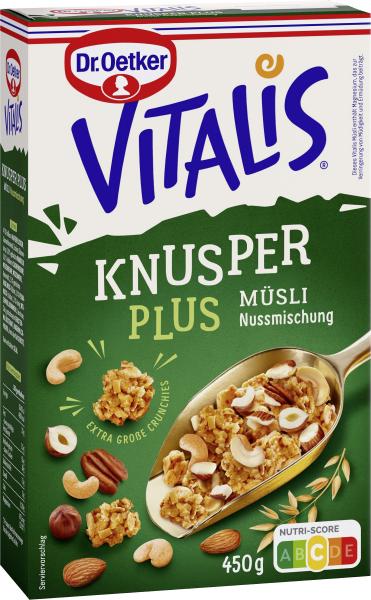 Dr. Oetker Vitalis Knusper Plus Müsli Nussmischung Dr. Oetker Vitalis Knusper Plus Müsli Nussmischung von Dr. Oetker