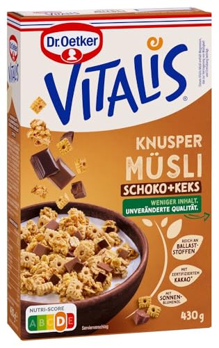 Dr. Oetker Vitalis Knuspermüsli Schoko + Keks 5er Pack (5 x 430g) von Dr. Oetker