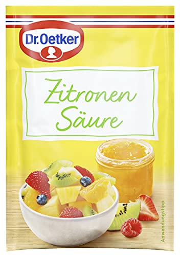 Dr. Oetker Zitronensäure, 5er Pack, je Beutel 5 g, Alternative zu Zitronensaft, zum Einkochen & Verfeinern von Konfitüre, Marmelade, Gelee uvm., vegan Dr. Oetker Zitronensäure, 5er Pack, je Beutel 5 g, Alternative zu Zitronensaft, zum Einkochen & Verfeinern von Konfitüre, Marmelade, Gelee uvm., vegan von Dr. Oetker