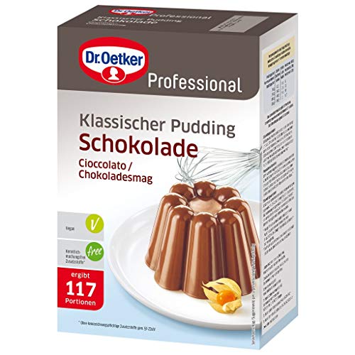 Dr. Oetker Professional Klassischer Pudding Schokolade, Puddingpulver in 0,9 kg Packung von Dr. Oetker