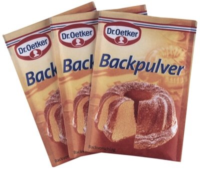 Oetker Backpulver 3er 5 Briefe von Dr. Oetker