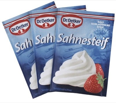 Oetker Sahnesteif 3er 5 Briefe von Dr. Oetker