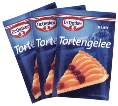 Oetker Tortengelee 3er, Klar 5 Briefe von Dr. Oetker