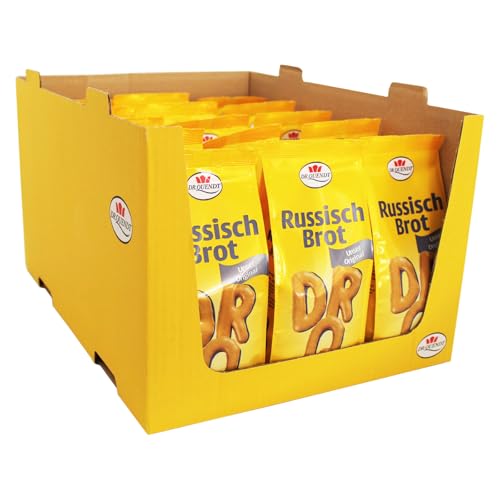 15er Pack Dr. Quendt Dresdner Russisch Brot (15 x 100 g) in Buchstabenform mit viel Karamell natürlich gebacken von Dr. Quendt