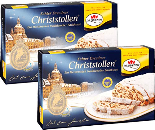 Dr. Quendt Christstollen Dresdner Stollen mit rosinen Original 2 x 1 kg. von Dr. Quendt