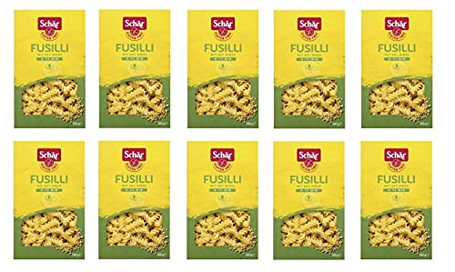 10x SCHÄR Senza Glutine Fusilli Glutenfrei Pasta mit 20% Hirse 500g von Dr. Schär