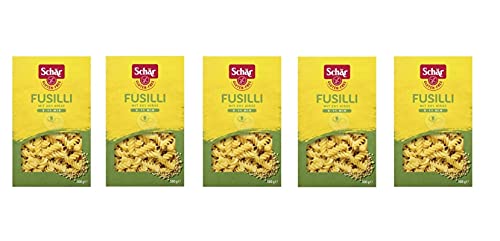 5x SCHÄR Senza Glutine Fusilli Glutenfrei Pasta mit 20% Hirse 500g von Dr. Schär