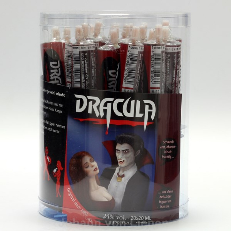 20 Dracula Liqueur Likör Spritzen 0,02 L 24%vol von Dracula