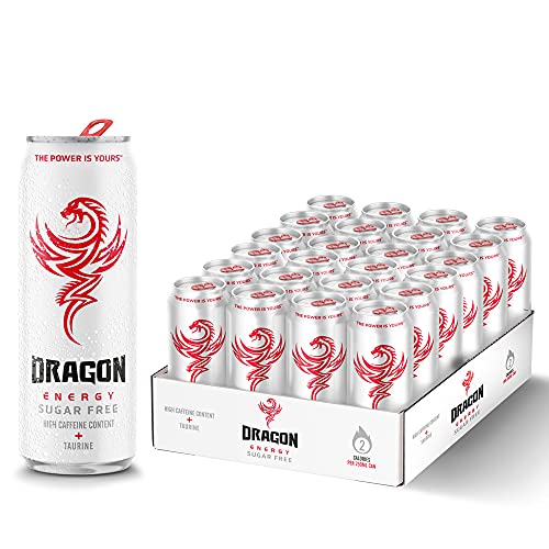 Dragon Energy Zuckerfrei 24 x 250 ml | Toller Geschmack | Enthält BVITS* Koffein und Taurin | Erfrischungsschub | Wenig Kalorien Dragon Energy Zuckerfrei 24 x 250 ml | Toller Geschmack | Enthält BVITS* Koffein und Taurin | Erfrischungsschub | Wenig Kalorien von Dragon Energy