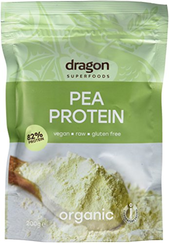 Dragon Superfoods Bio Erbse Protein 80 Prozent Protein (3 x 200 g) von Dragon Superfoods
