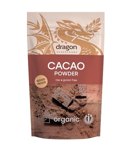Dragon Superfoods Kakaopulver 200 g, Criollo, Rohkost von Dragon Superfoods