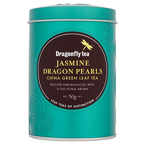 Dragonfly Tea Jasmin-Drache-Perlen Grüner China Tee (50 g) - Packung mit 2 von Dragonfly Tea