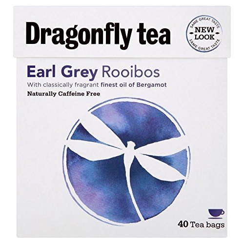 Dragonfly Tea Natürlich Caffeine Free Rooibos Earl Grey (40) - Packung mit 2 von Dragonfly Tea