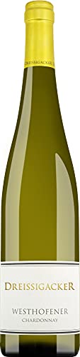 Dreissigacker Westhofener Chardonnay trocken 2021 (1 x 0.75L Flasche) von Dreissigacker