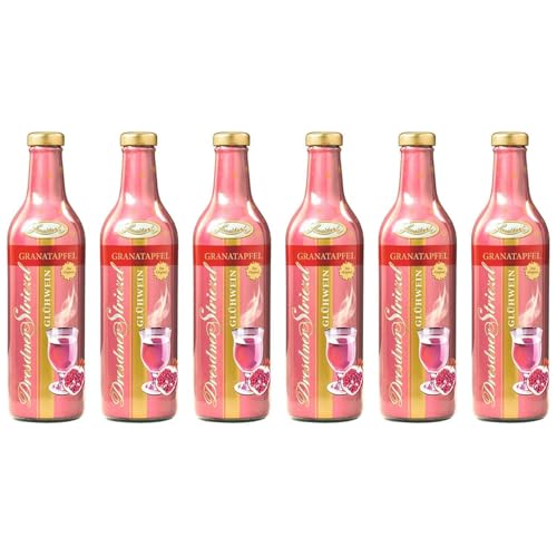 Dresdner Striezel Glühwein von Lausitzer - Granatapfel Glühwein 0,75l 6er Pack 6 x 0,75l von Dresdner Striezel
