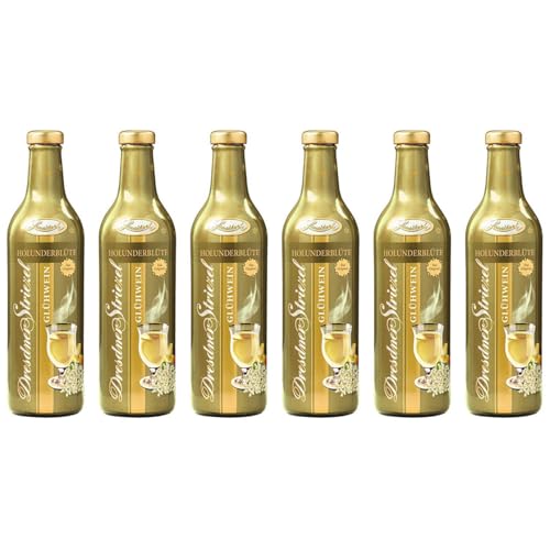 Dresdner Striezel Glühwein von Lausitzer - Holunderblüte Glühwein 0,75l 6er Pack 6 x 0,75l von Dresdner Striezel