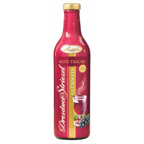 Dresdner Striezel Glühwein von Lausitzer - Rote Traube Glühwein 0,75l 12er Pack 12 x 0,75l von Dresdner Striezel