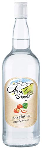 Alpenschnaps Haselnuss | Milde Spirirtuose | 1l. Flasche von Alpenschnaps