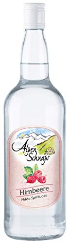 Alpenschnaps Himbeere | Milde Spirituose | 1l. Flasche von Drexler