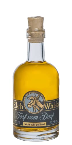 Elch Whisky | Torf vom Dorf | 0,1l. Miniatur-Flasche von Drexler