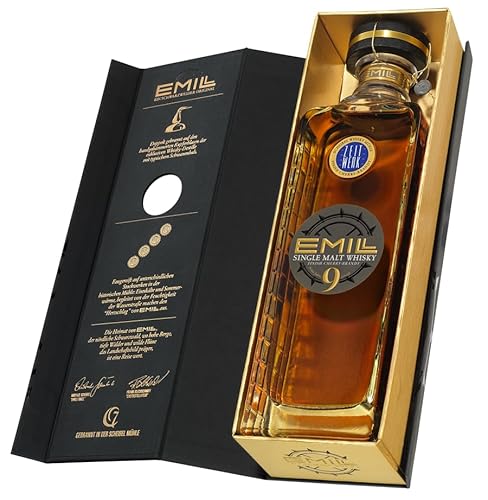 Emill Zeitwerk - Single Malt Whisky - Limited Edition 9 Jahre gelagert - 0,7 l Flasche in Geschenkbox von Drexler