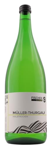 Fischer Müller-Thurgau halbtrocken | Frankenwein weiß | 1 Liter Flasche von Drexler