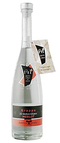 Grappa Fri Merlot, Grappa Monovitigno von Caffo, 0,5l. von Drexler